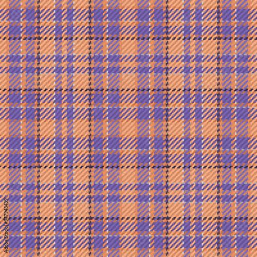 Seamless pattern of scottish tartan plaid. Repeatable background with check fabric texture. Vector backdrop striped textile print.