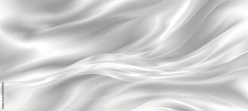 Abstract White Satin Fabric Wave, Luxury Wavy Fabric Background, Minimalist Background for Branding Abstract White Satin Fabric Wave, Luxury Wavy Fabric Background, Minimalist Background for Branding