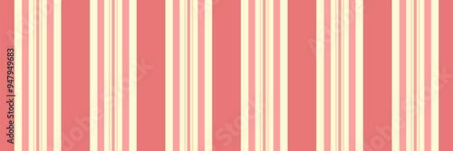 70s textile stripe seamless, curve lines texture vector. Website background vertical fabric pattern in light goldenrod yellow and red colors.