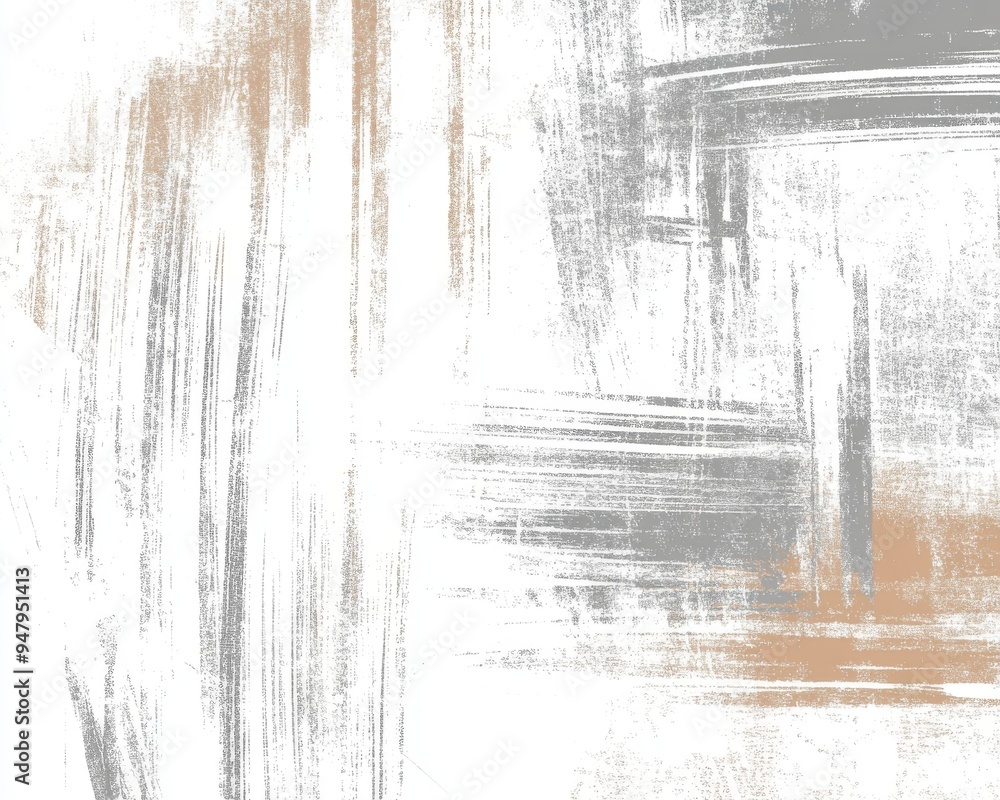 Drawn light gray and brown lines and strokes with a grunge feel on a white background Drawn light gray and brown lines and strokes with a grunge feel on a white background
