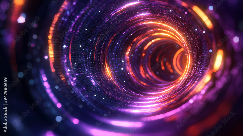 Virtual Reality Sci-Fi Tunnel Virtual Reality Sci-Fi Tunnel
