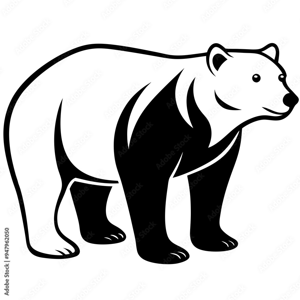 Bear Silhouette Black Vector Bear Silhouette Black Vector