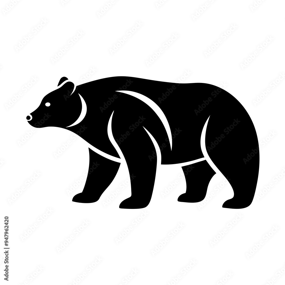 Bear Silhouette Black Vector Bear Silhouette Black Vector