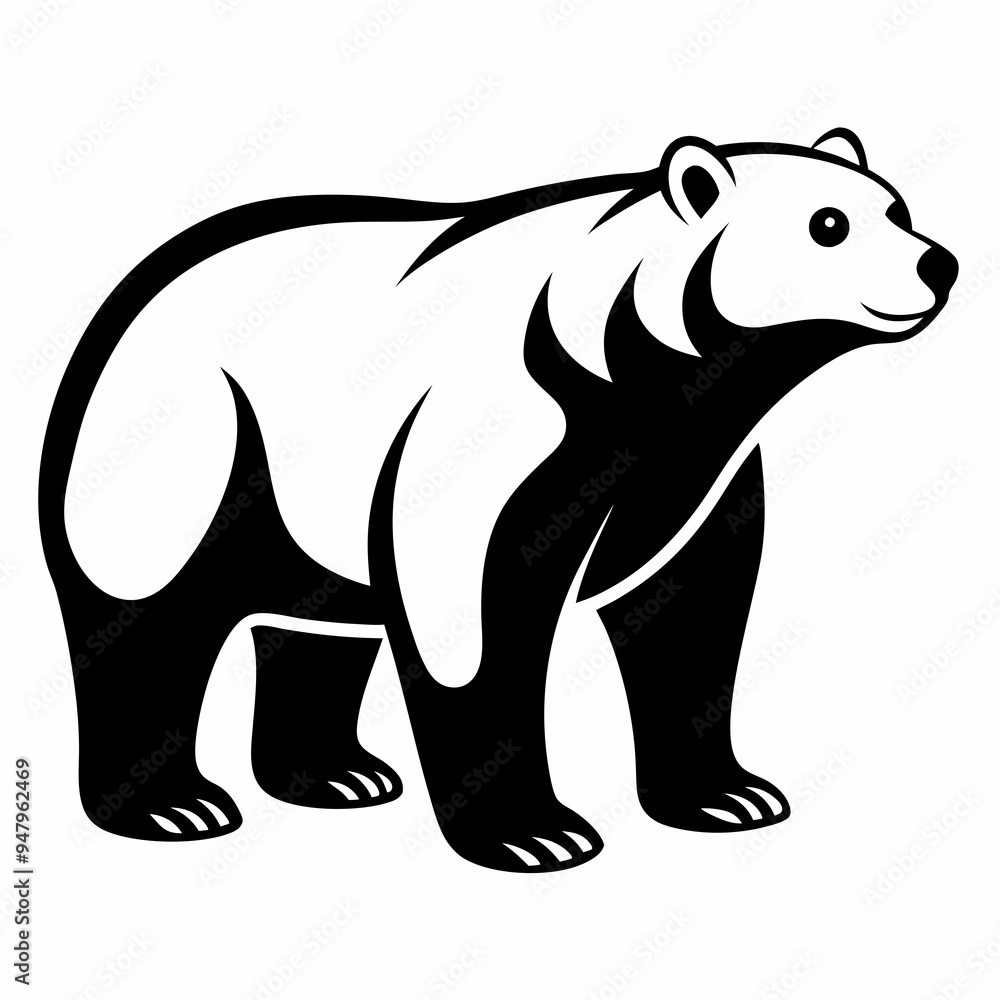 Bear Silhouette Black Vector Bear Silhouette Black Vector