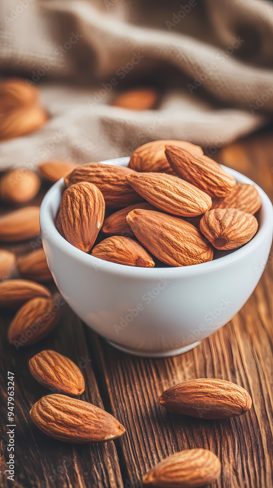 Nuts almonds in bowl Nuts almonds in bowl