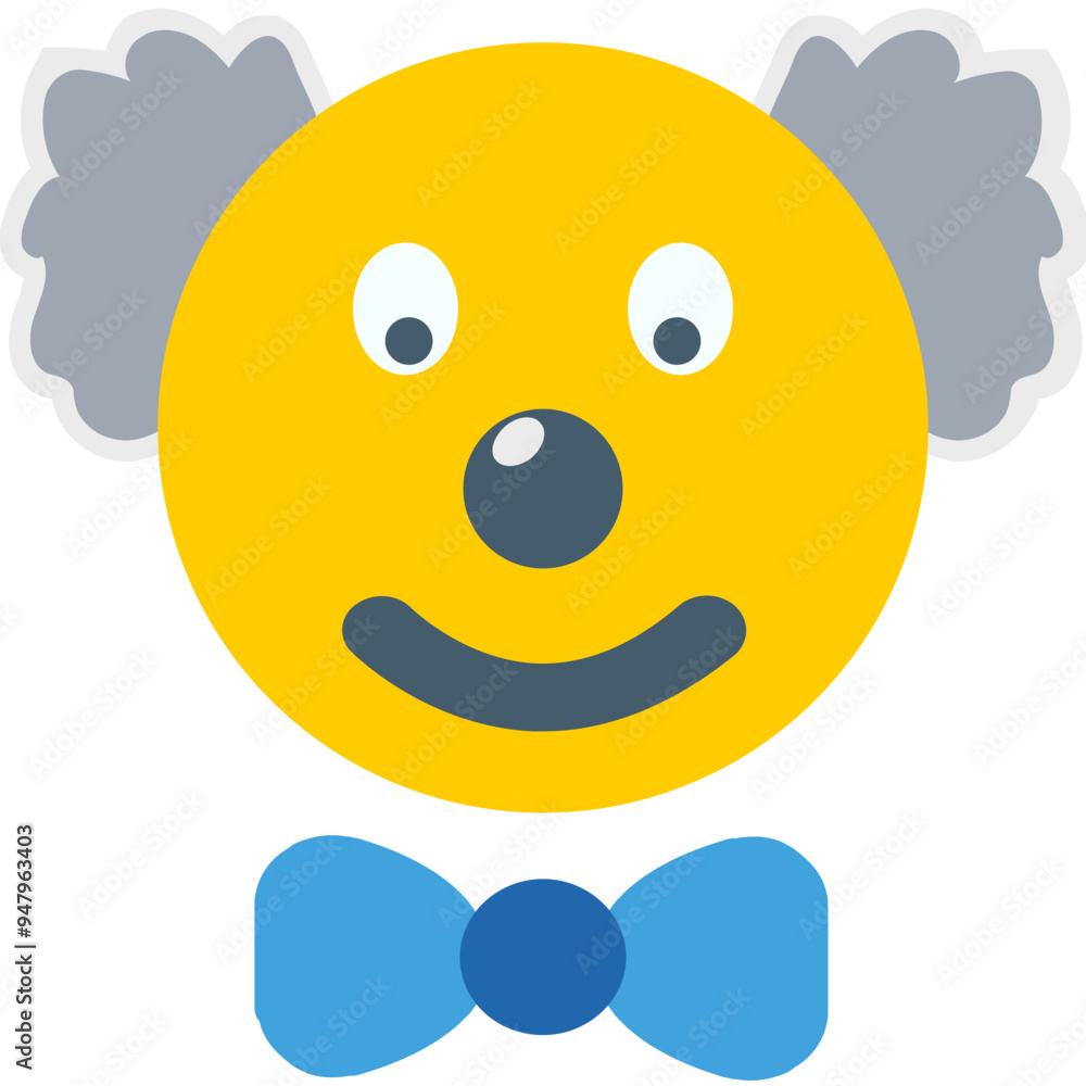 Joker Face vector icon in flat style 