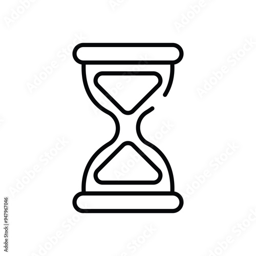 Hourglass vector icon