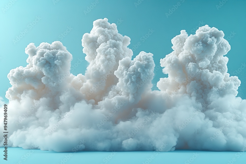 A large cloud of white smoke, which is a representation of a storm A large cloud of white smoke, which is a representation of a storm
