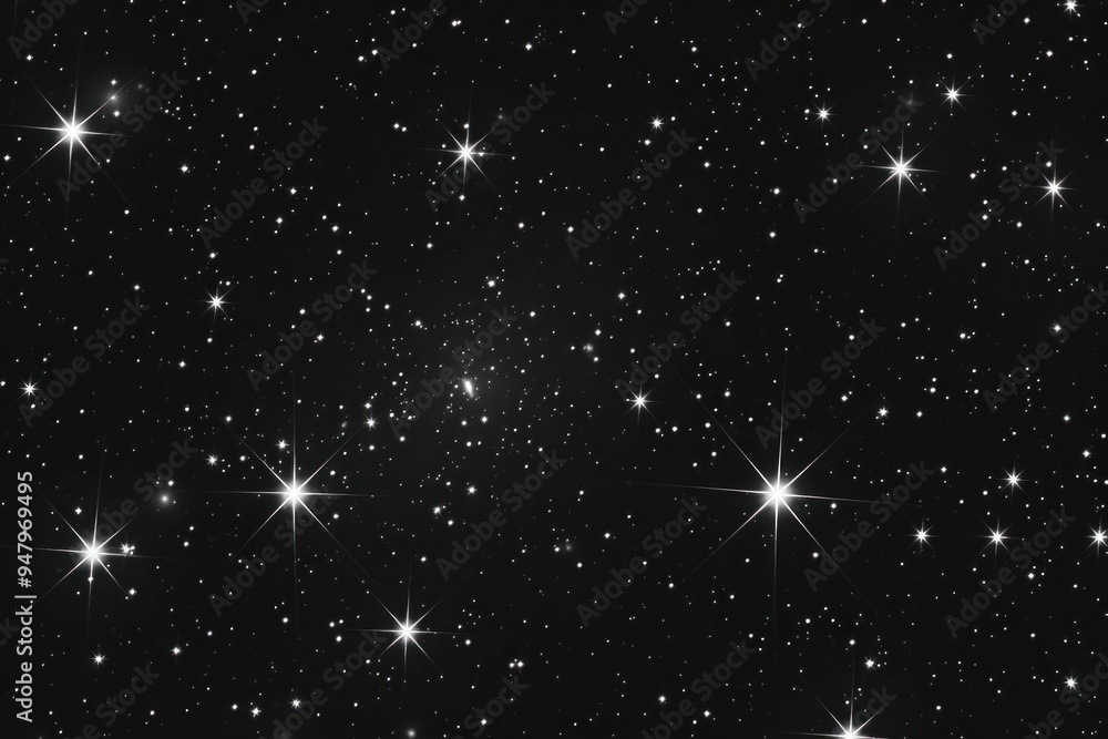 Obraz premium Twinkling stars in night sky