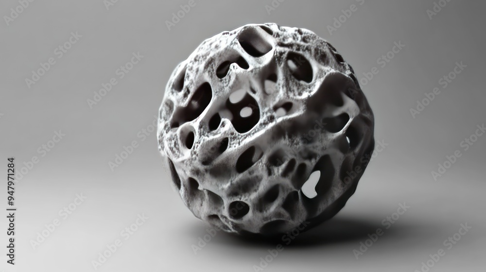 White Hollow Sphere with Rough Texture White Hollow Sphere with Rough Texture