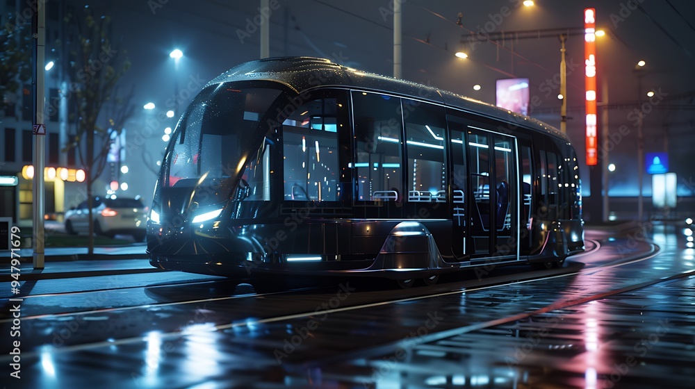 Fototapeta premium Future of autonomy of Electric vehicle