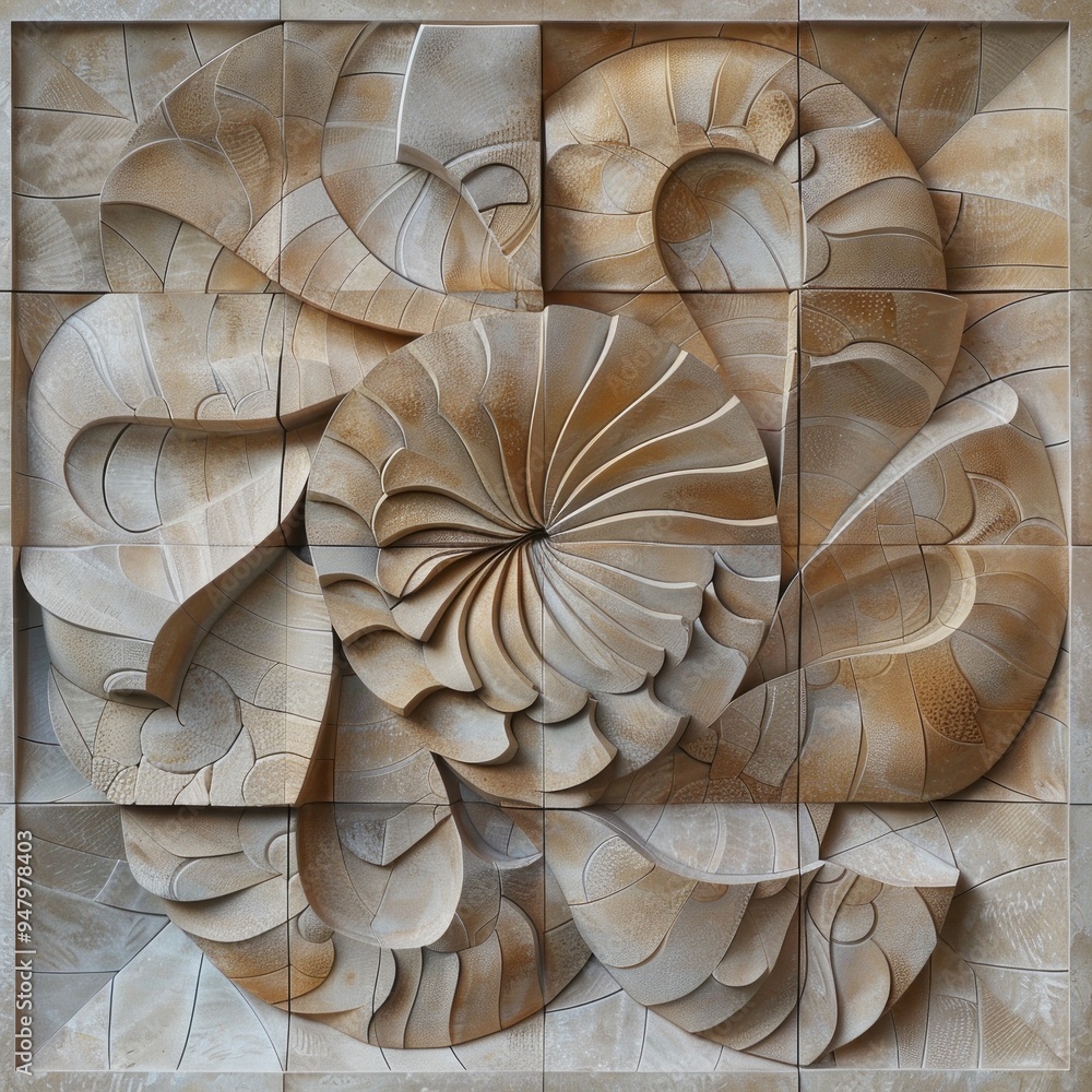 wall panel design, design with fibonacci style elements wall panel design, design with fibonacci style elements
