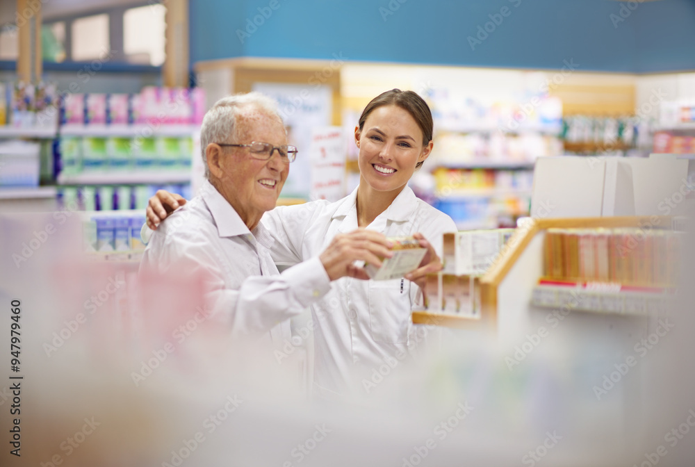 Pharmacy, mature man and woman with stock check for drugstore with information, mentorship and medicine. Prescription drugs, pharmacist and inventory with pills, medication and healthcare at chemist Pharmacy, mature man and woman with stock check for drugstore with information, mentorship and medicine. Prescription drugs, pharmacist and inventory with pills, medication and healthcare at chemist