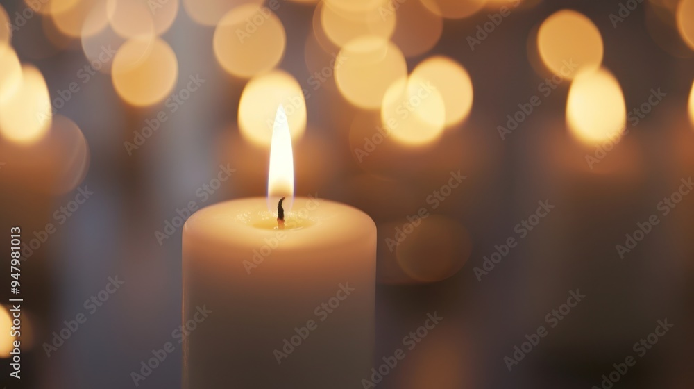 A Single Candle Burning Brightly A Single Candle Burning Brightly