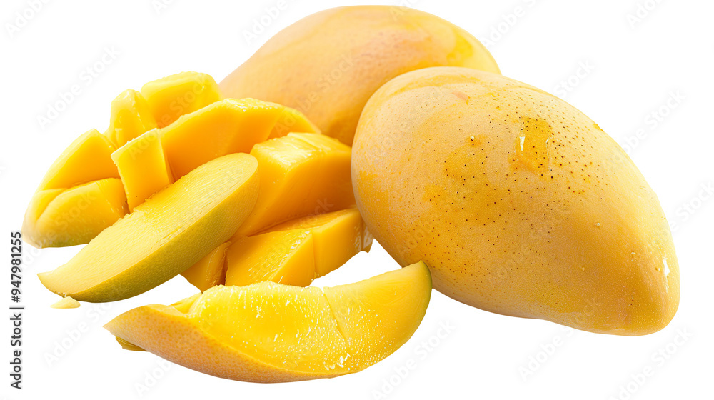 Fototapeta premium Mango Seeds isolated on transparent background, PNG