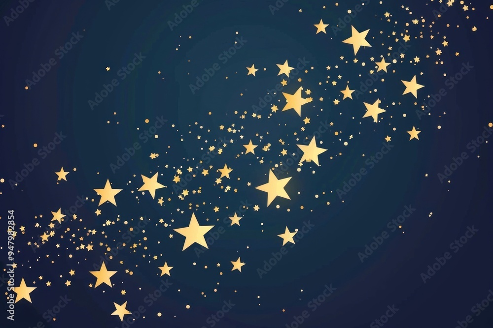 Fototapeta premium Starry night sky background