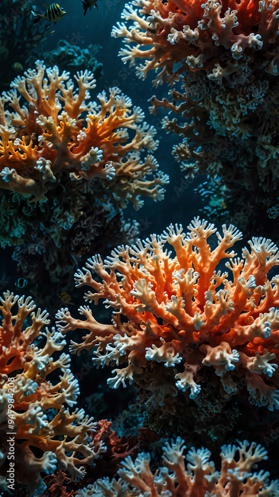 intricate designs of coral formations deep underwater background intricate designs of coral formations deep underwater background