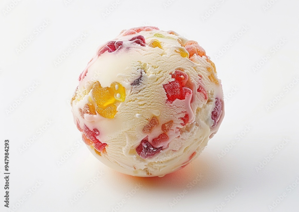 Colorful gummy candy ice cream Colorful gummy candy ice cream
