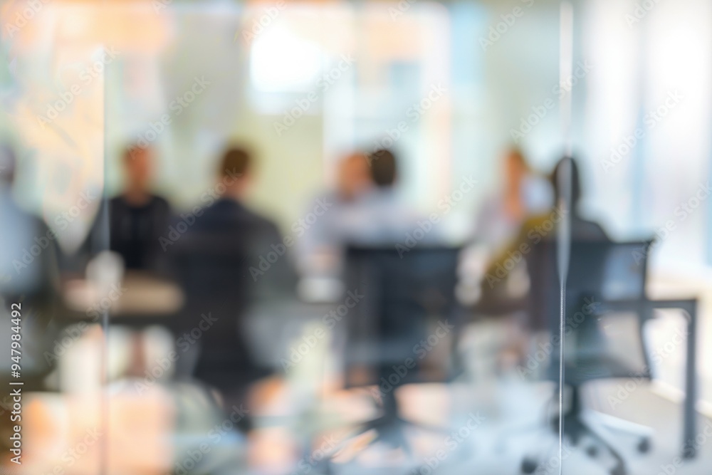 Defocused people at board meeting Defocused people at company business meeting, copy space. Defocused people at board meeting Defocused people at company business meeting, copy space.