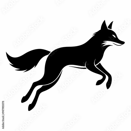 Fox Silhouette Black Vector