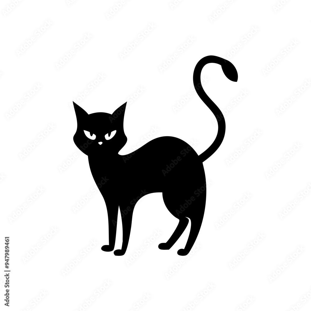 halloween cat vector silhouette halloween cat vector silhouette