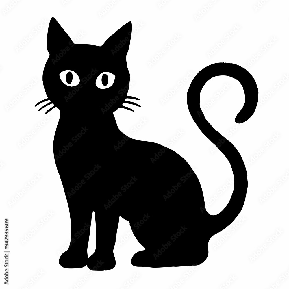 halloween cat vector silhouette halloween cat vector silhouette