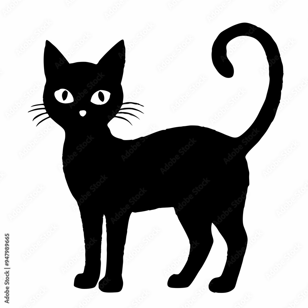 halloween cat vector silhouette halloween cat vector silhouette