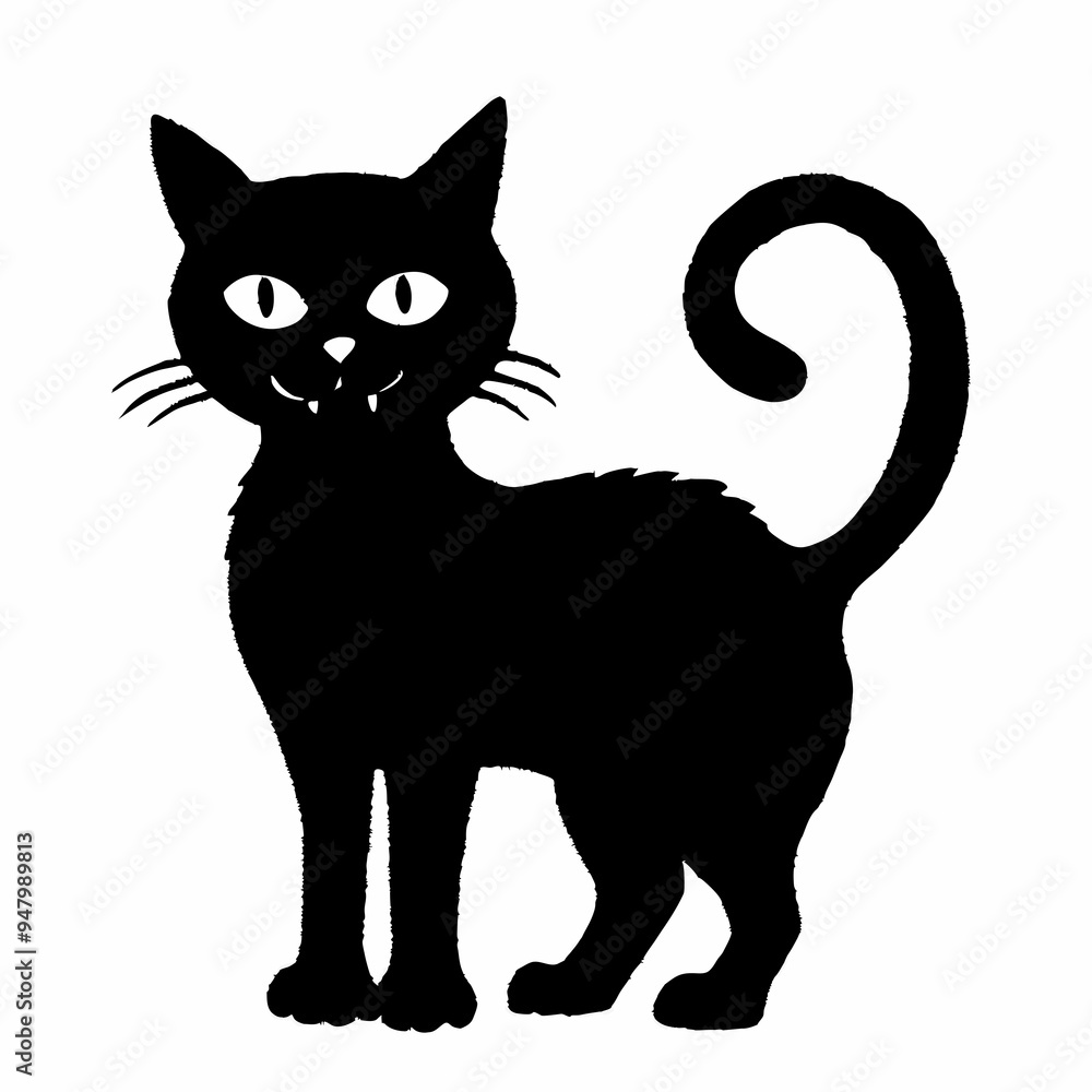 halloween cat vector silhouette halloween cat vector silhouette