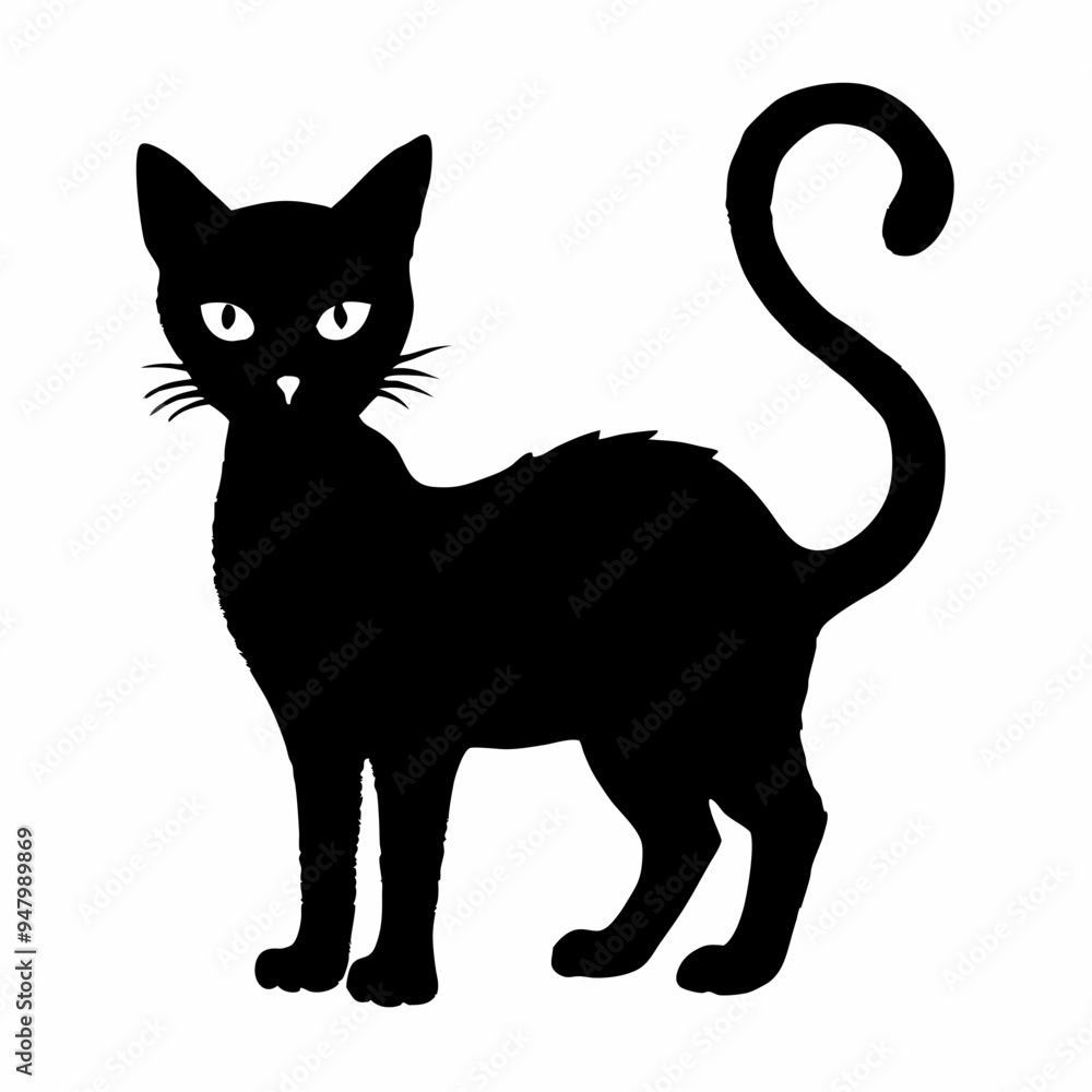 halloween cat vector silhouette halloween cat vector silhouette