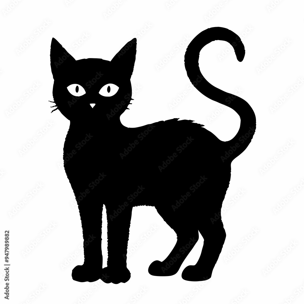 halloween cat vector silhouette halloween cat vector silhouette