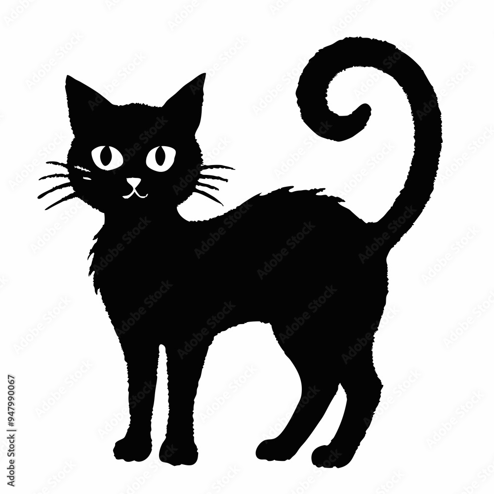 halloween cat vector silhouette halloween cat vector silhouette