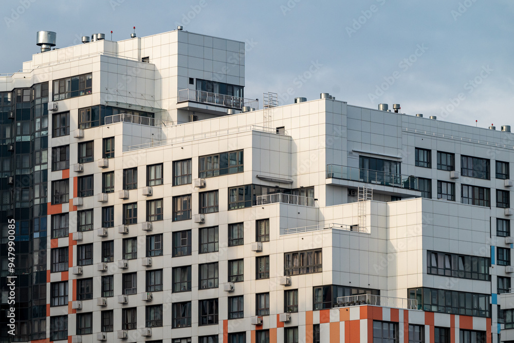 Fototapeta premium modern high-rise multi-storey business class building, residential complex
