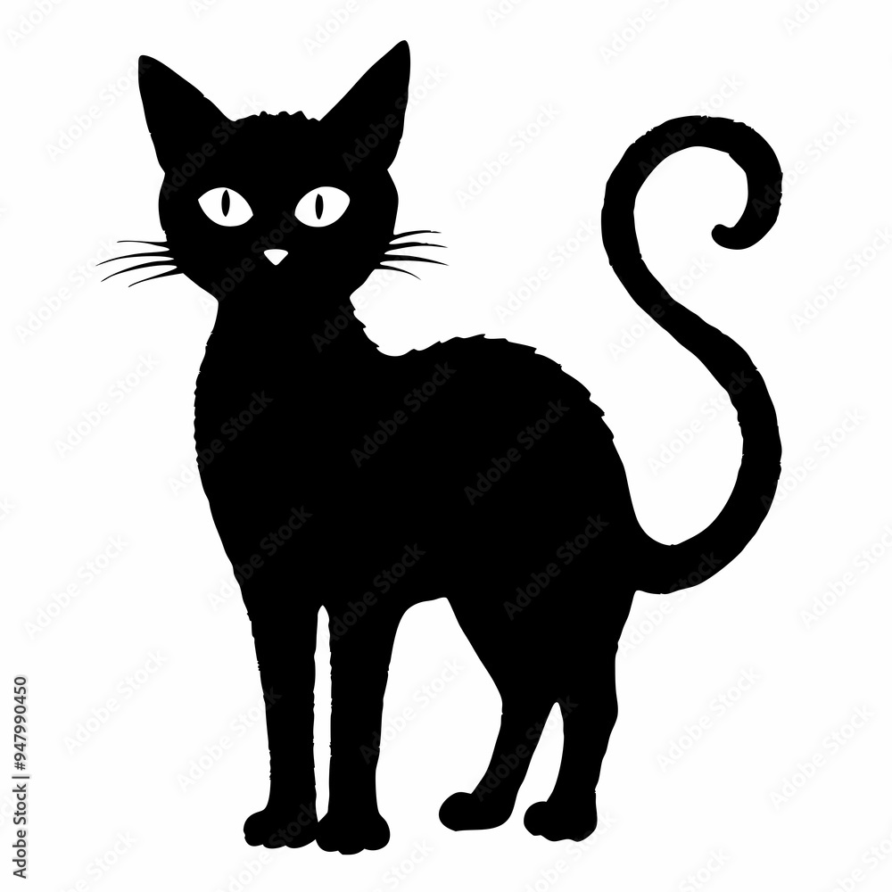 halloween cat vector silhouette halloween cat vector silhouette