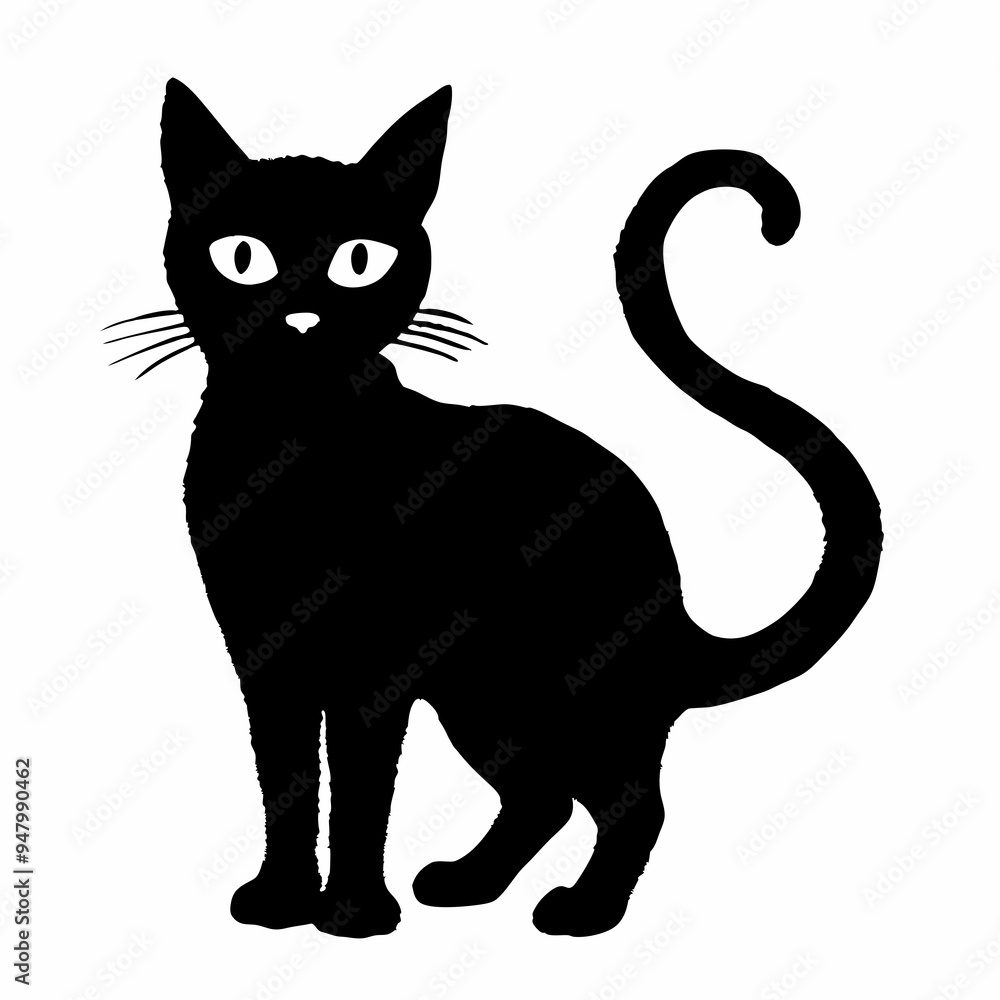 halloween cat vector silhouette halloween cat vector silhouette