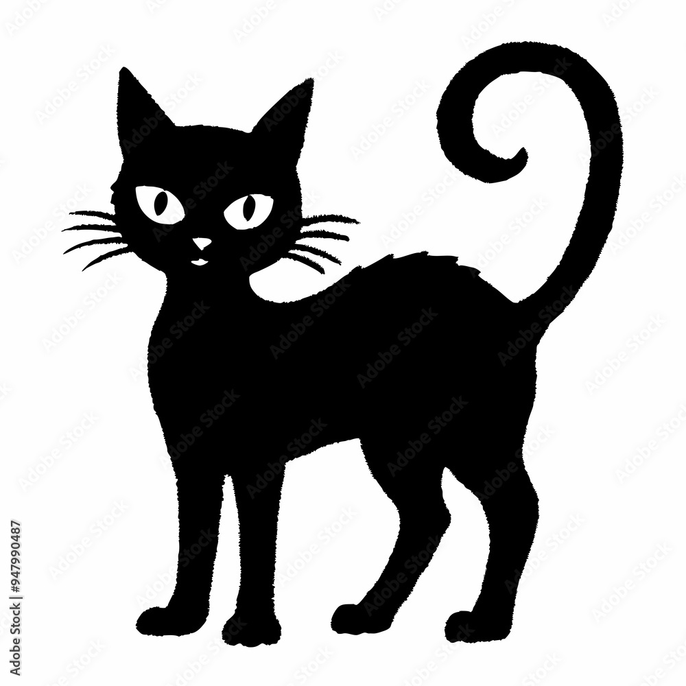 halloween cat vector silhouette halloween cat vector silhouette