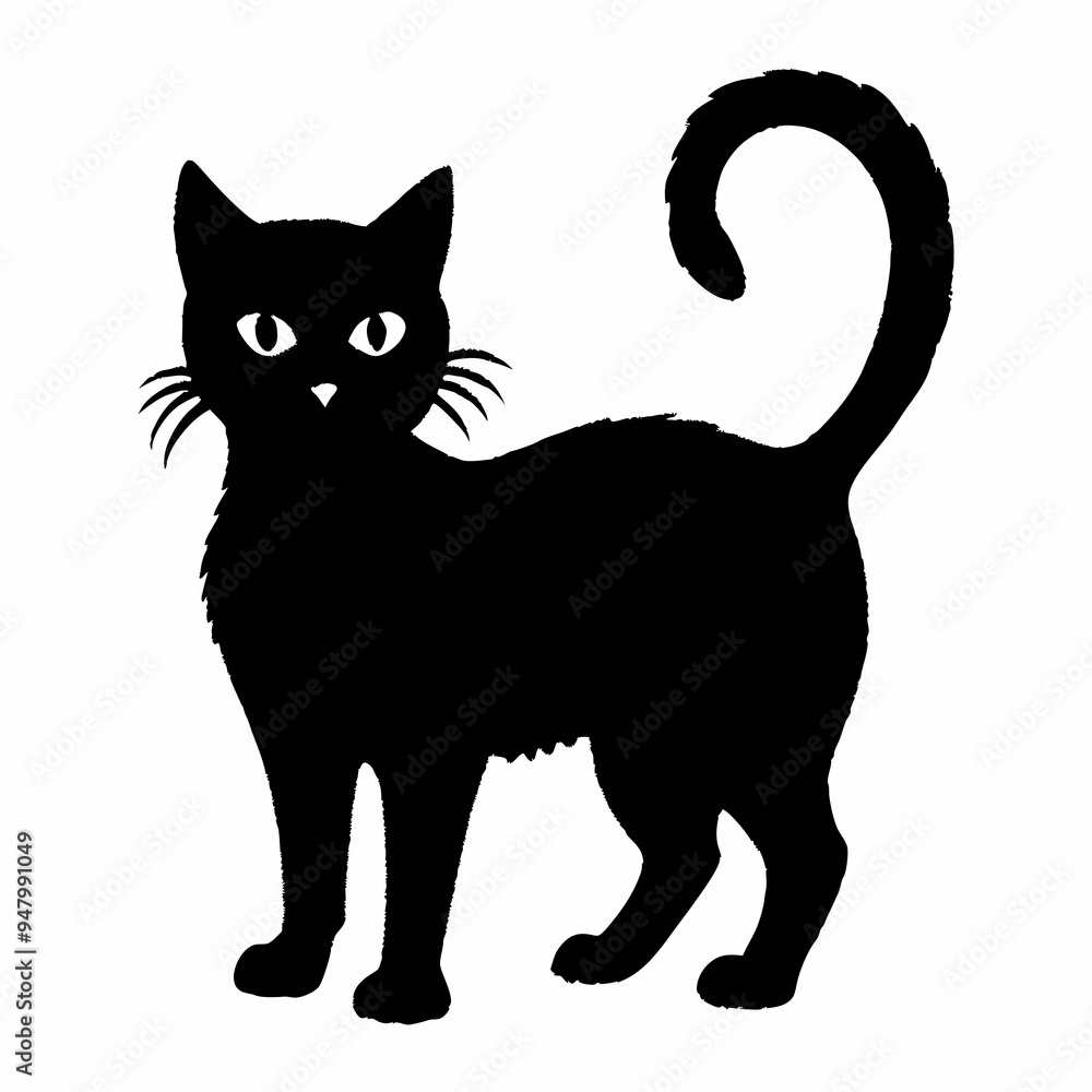 halloween cat vector silhouette halloween cat vector silhouette