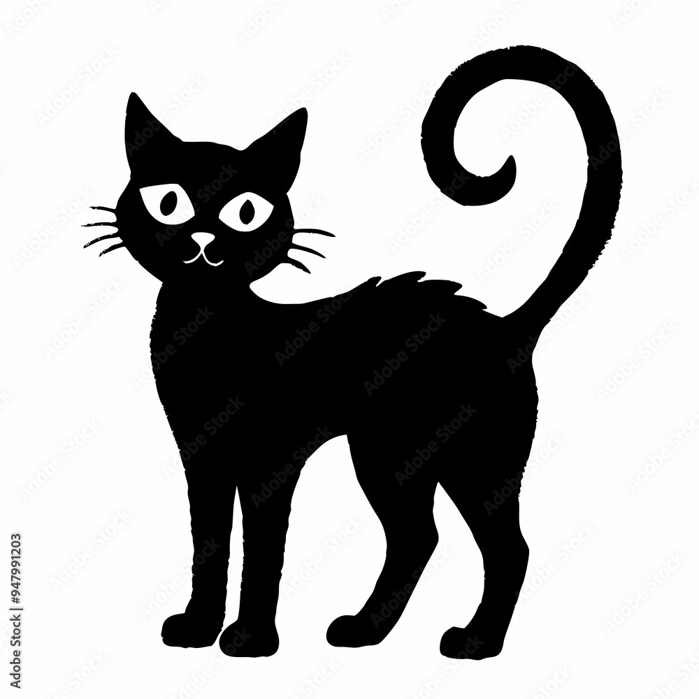 halloween cat vector silhouette halloween cat vector silhouette
