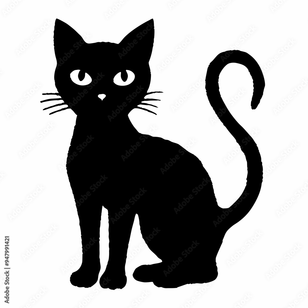halloween cat vector silhouette halloween cat vector silhouette