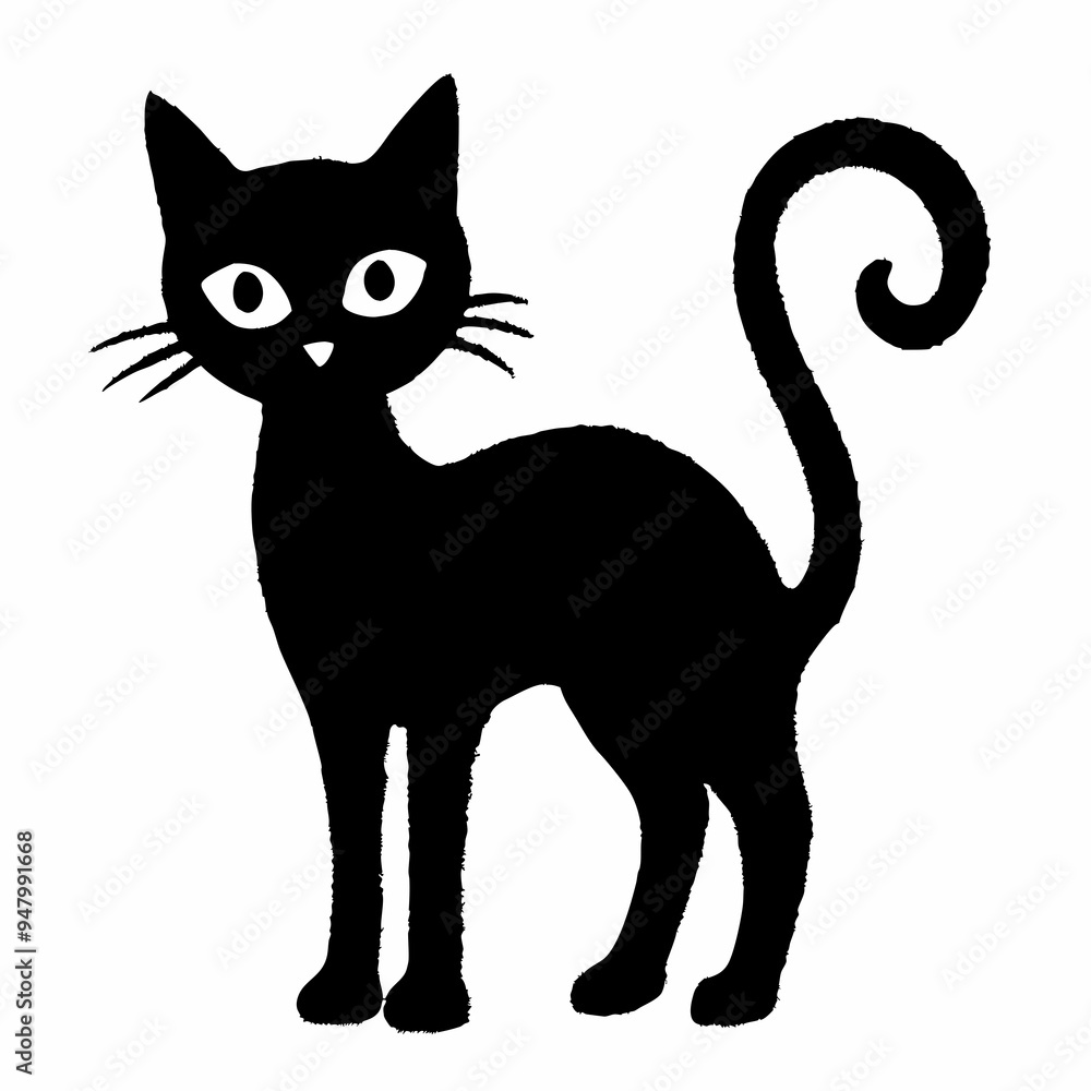 halloween cat vector silhouette halloween cat vector silhouette