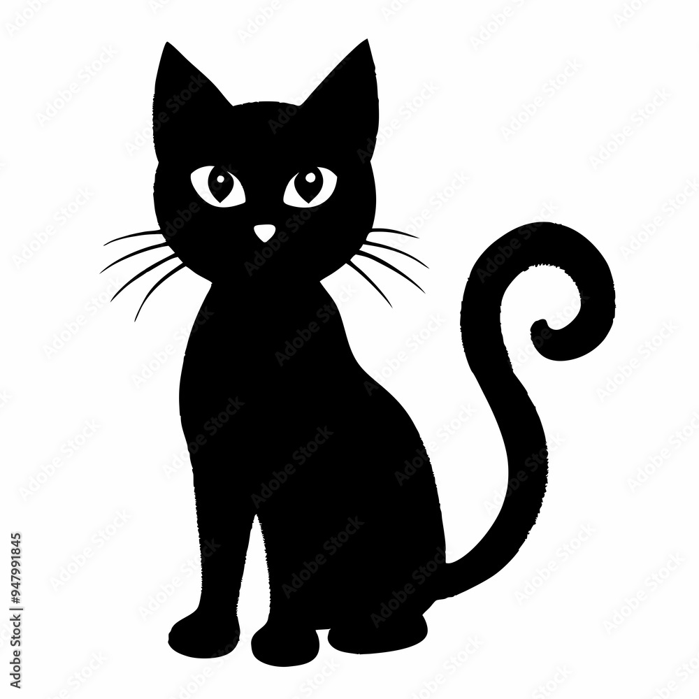 halloween cat vector silhouette halloween cat vector silhouette