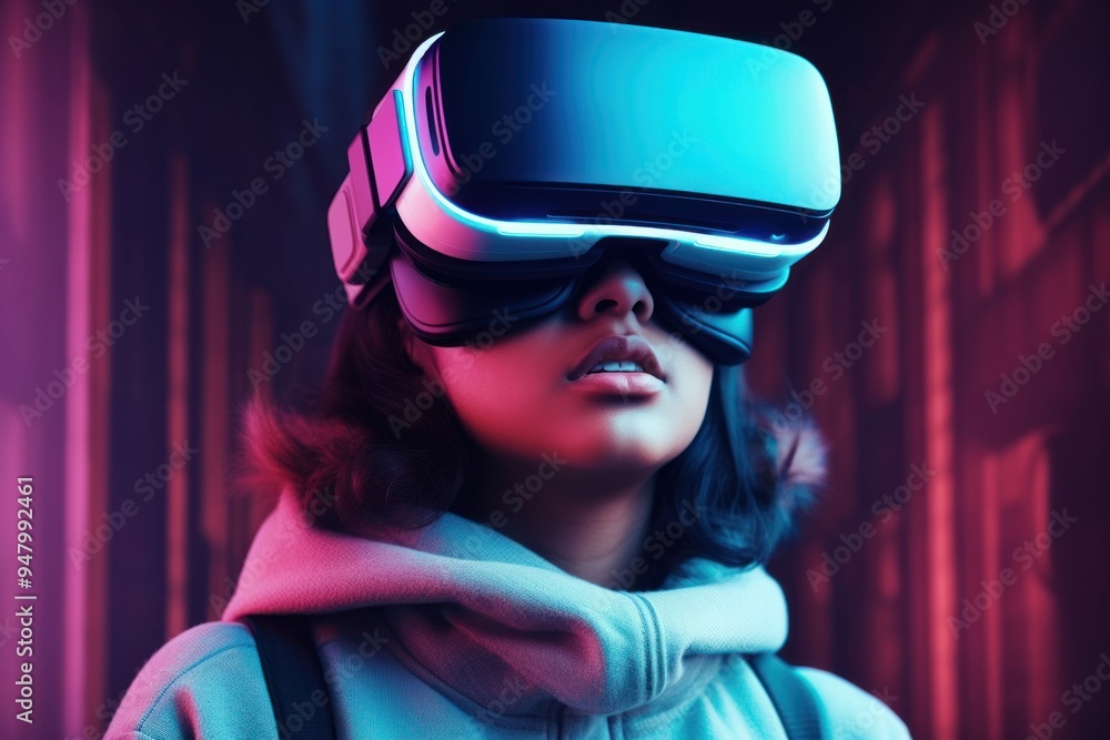 Virtual Reality Glasses portrait photo photography. Virtual Reality Glasses portrait photo photography.