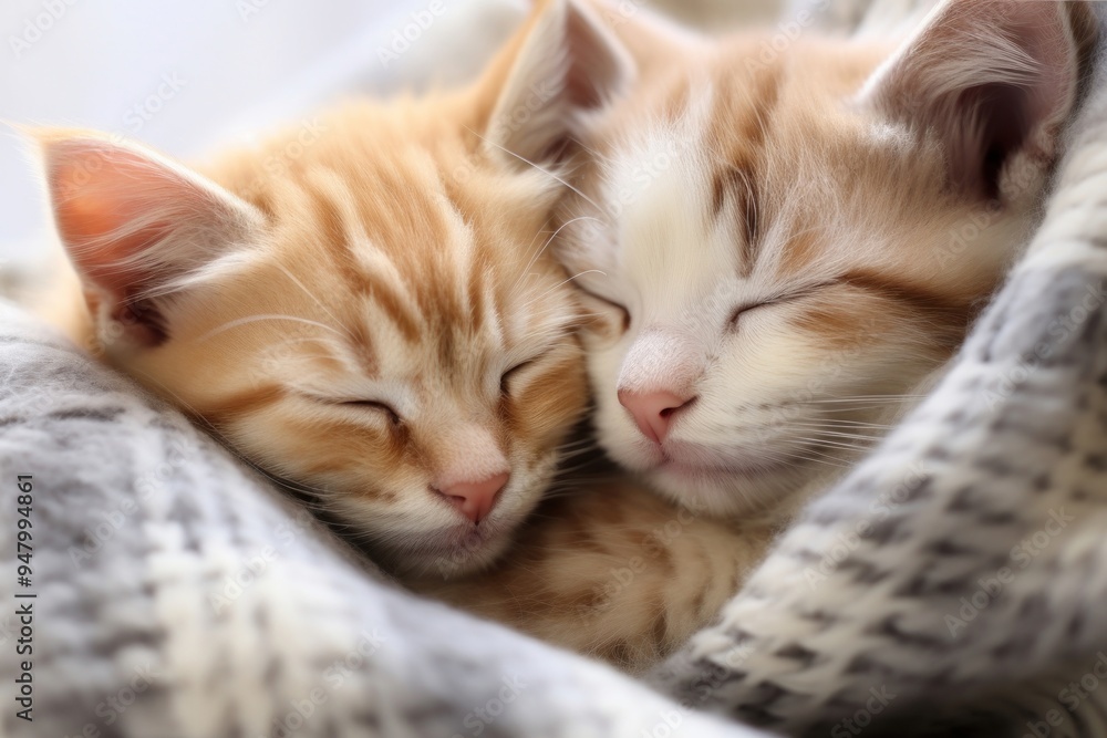 Kitten sleeping blanket animal. Kitten sleeping blanket animal.