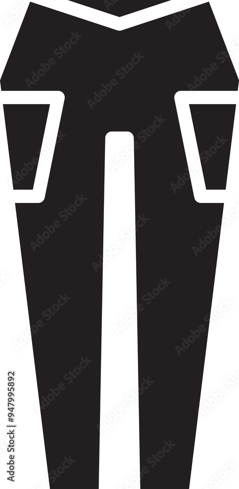 Trousers Glyph Icon Trousers Glyph Icon