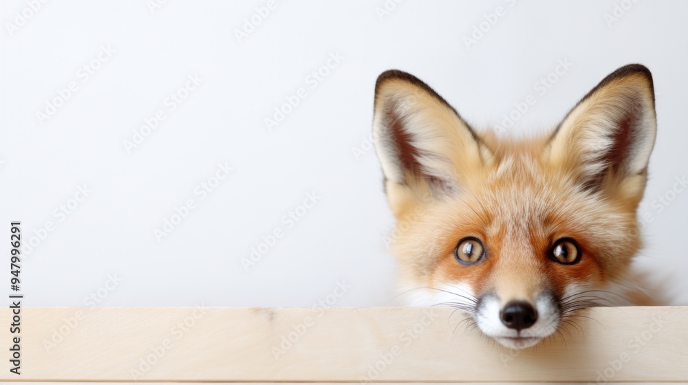 Obraz premium Curious Fox Portrait Close-Up