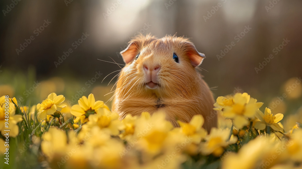 Funny little guinea pig sitting in yellow flowers outdoors --ar 16:9 --v 6.1 Job ID: 0587c94a-ea70-4f4a-a6f4-4f1ead8155e2 Funny little guinea pig sitting in yellow flowers outdoors --ar 16:9 --v 6.1 Job ID: 0587c94a-ea70-4f4a-a6f4-4f1ead8155e2