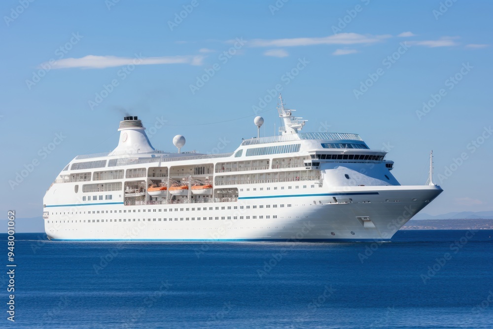 Naklejka premium Ship vehicle cruise boat.