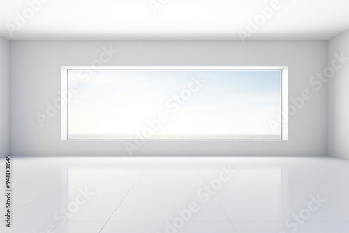 Wallpaper Mural A tall window backgrounds white architecture. Torontodigital.ca