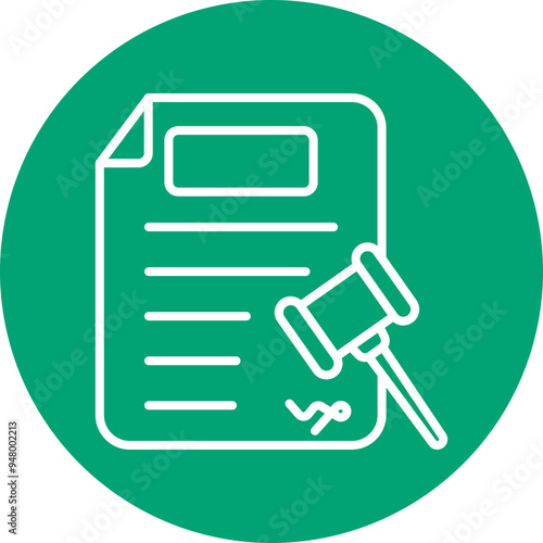 Verdict line circle icon