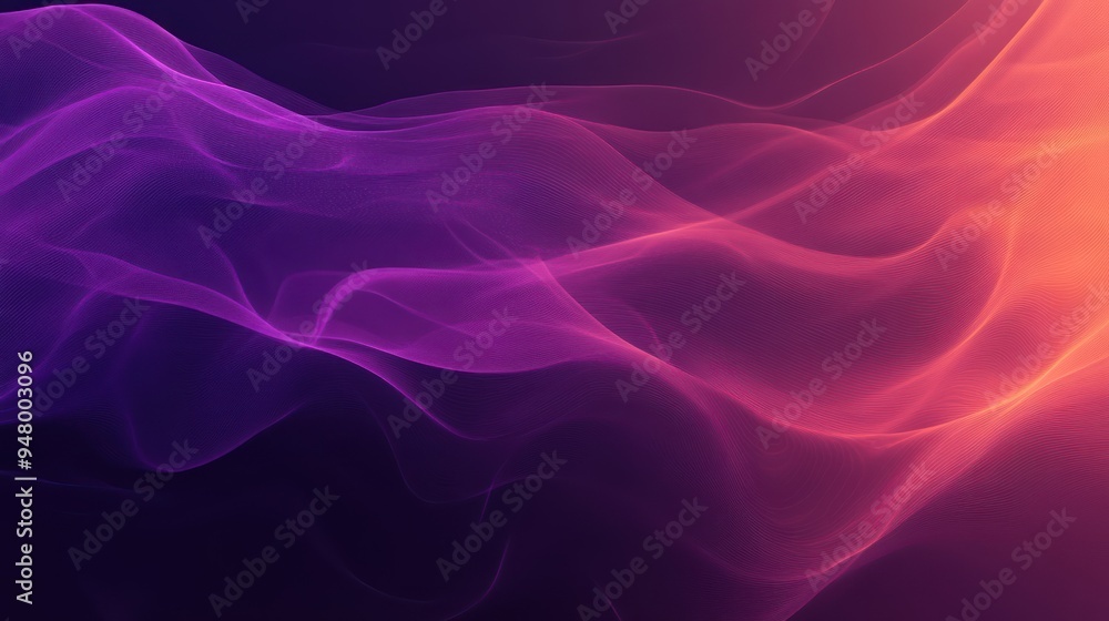 Abstract Purple and Pink Wave Pattern on Dark Background Abstract Purple and Pink Wave Pattern on Dark Background