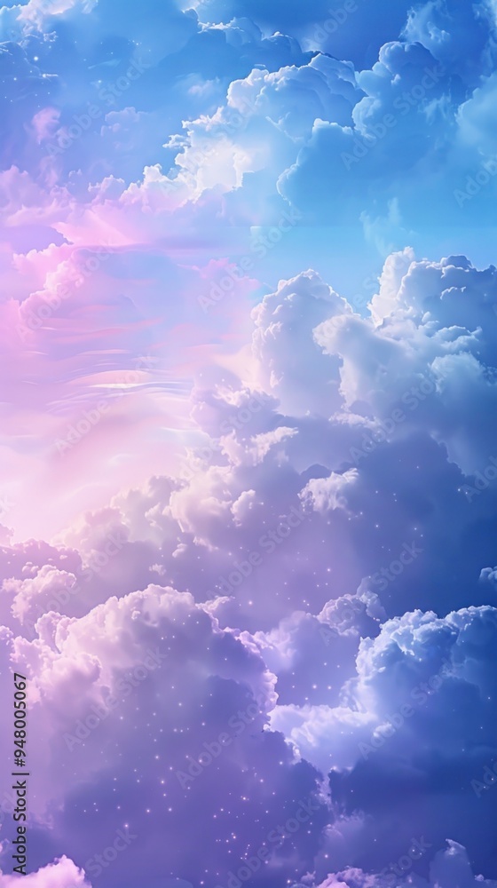 Dreamy pastel cloudscape mobile wallpaper Dreamy pastel cloudscape mobile wallpaper